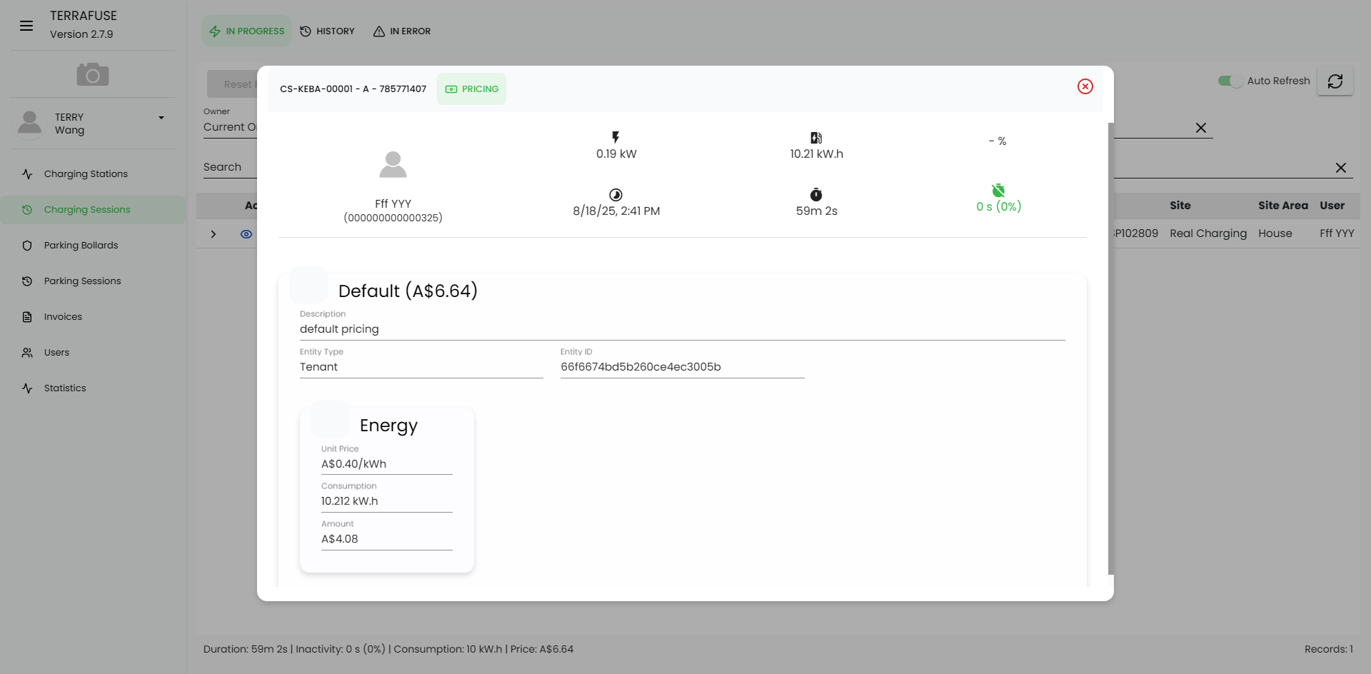 In Progress View Pricing